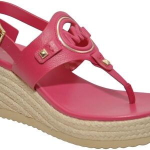 Michael Kors Fuchsia Wedge Sandals